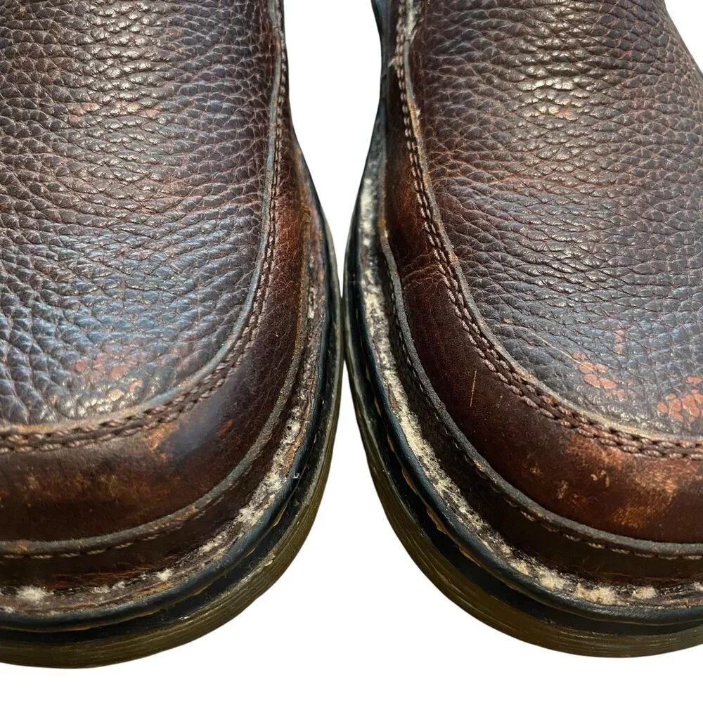 Dr. Martens 11198 Brown Pebbled Leather Slip On Loafers Shoes Doc Men's Size 9 - Picture 6 of 11